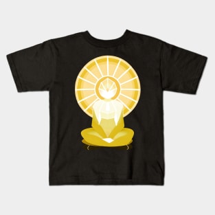 Aura Gold Meditation 05 Kids T-Shirt